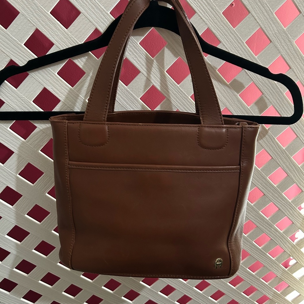 Etienne Aigner Brown Leather Tote